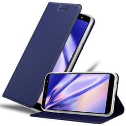 Samsung Galaxy A6 PLUS 2018 lommebokdeksel etui (blå)