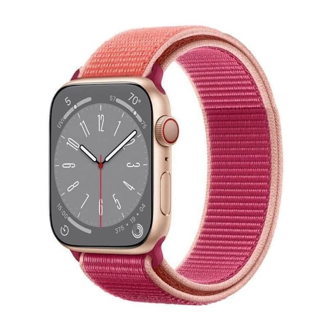 Nylon klokkerem Apple Watch 9 (45mm) - Pomegranate