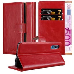 Huawei P20 lommebokdeksel etui (rød)