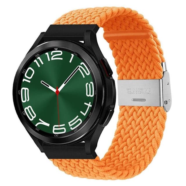 Punottu Kellon renneke Samsung Galaxy Watch 6 Classic (47mm) - Oranssi