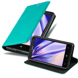Nokia Lumia 625 Suojakuori Lompakkokotelo (Turkoosi)