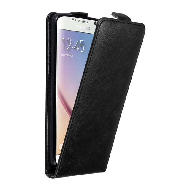 Samsung Galaxy S6 Suojakuori Lompakkokotelo (Musta)
