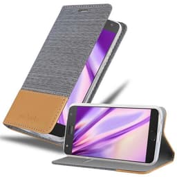 Motorola MOTO X4 lommebokdeksel etui (grå)