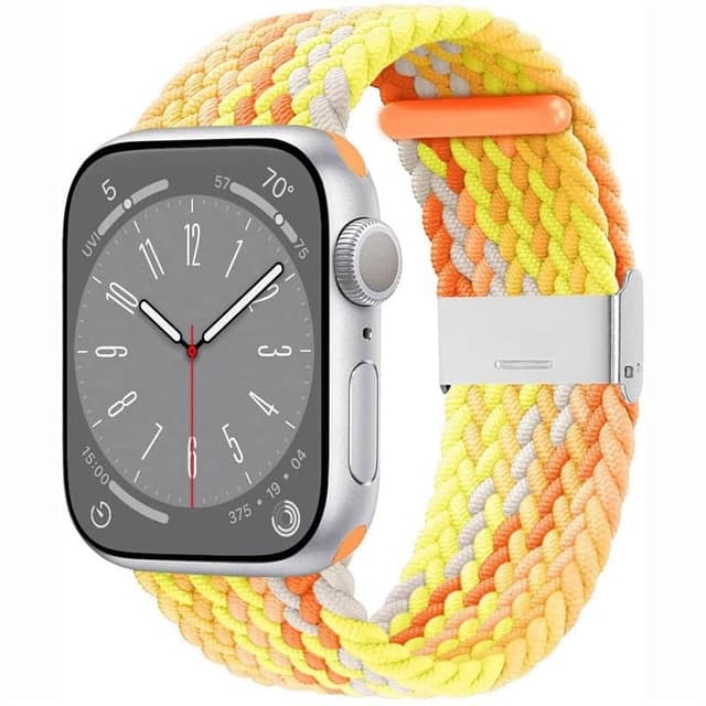Punottu kellon renneke Apple Watch 9 (41mm) - Gradient orange