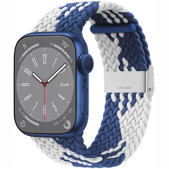 Punottu kellon renneke Apple Watch 9 (41mm) - Bluewhite