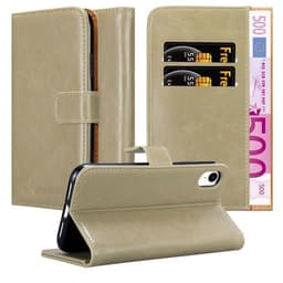 iPhone XR lommebokdeksel etui (brun)