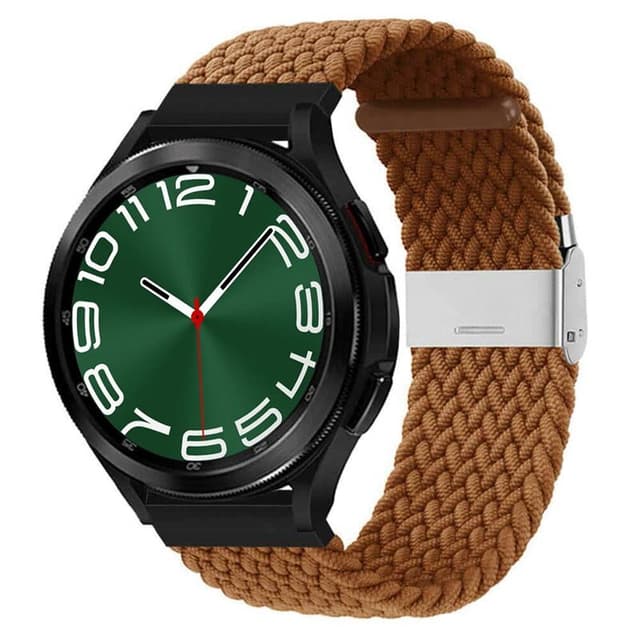 Flettet elastisk armbånd Samsung Galaxy Watch 6 Classic (47mm) - Brun