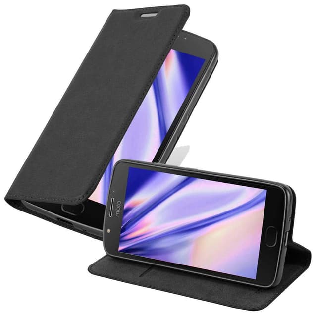 Skal Motorola MOTO E4 PLUS Plånboksfodral (Svart)