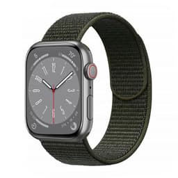 Nylon klokkerem Apple Watch 9 (45mm) - Military Khaki