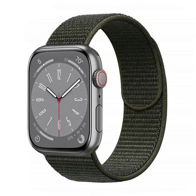 Nylon klokkerem Apple Watch 9 (45mm) - Military Khaki