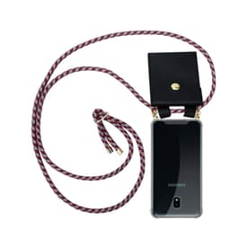 Samsung Galaxy J3 2018 Skal Fodral Kedja (Röd)