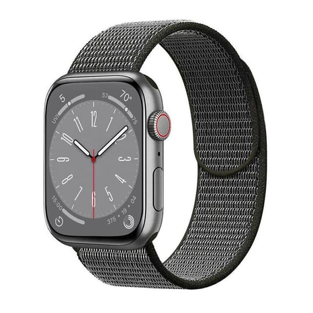 Nylon klokkerem Apple Watch 9 (41mm) - Dark olive