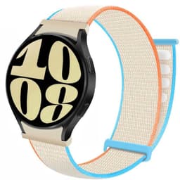 Nylon armbånd No-Gap Samsung Galaxy Watch 6 (44mm) - Cream