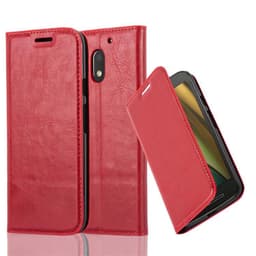 Motorola MOTO E3 Suojakuori Lompakkokotelo (Punainen)