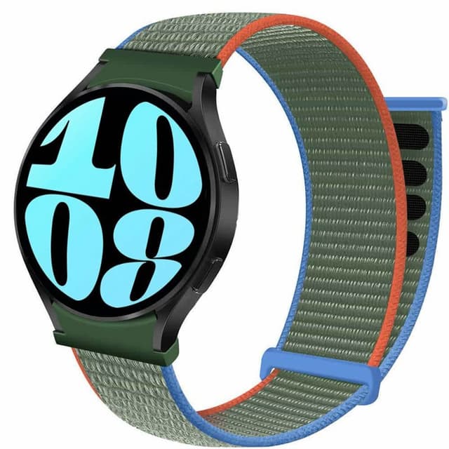 Nailon kellon renneke No-Gap Samsung Galaxy Watch 6 (40mm) - Olive