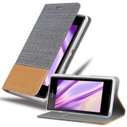 Sony Xperia E3 lommebokdeksel etui (grå)