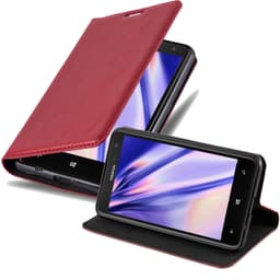 Nokia Lumia 625 Suojakuori Lompakkokotelo (Punainen)