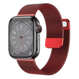 Milanese klokkerem Apple Watch 9 (45mm) - Rød