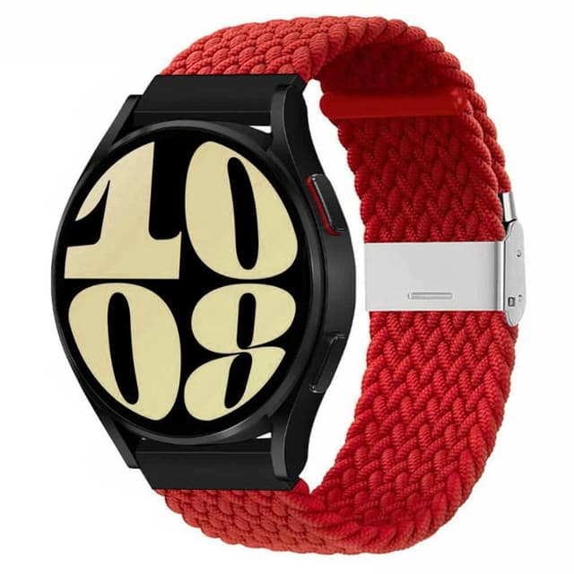Punottu Kellon renneke Samsung Galaxy Watch 6 (44mm) - darkred
