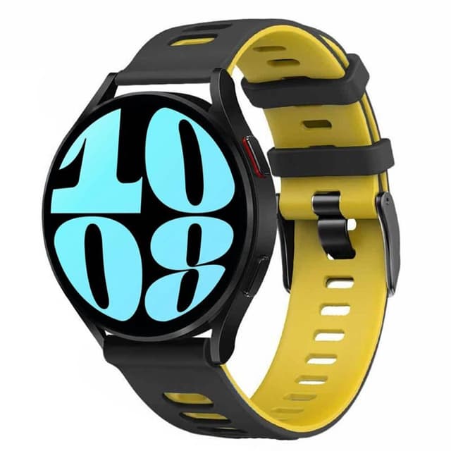 Twin Sport Urarmbånd Samsung Galaxy Watch 6 (40mm)- Sort/gul