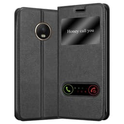 Motorola MOTO G5 PLUS Plånboksfodral Skal (Svart)