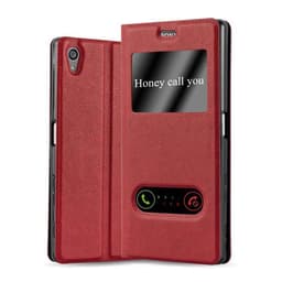 Sony Xperia Z5 PREMIUM lommebokdeksel cover (rød)