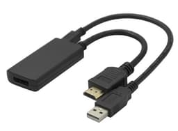 NÖRDIC HDMI 2.0 til DP 1.2 Adapter 4K60Hz 20cm