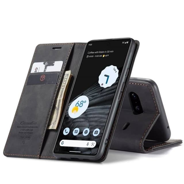 CaseMe Smart Magnet Flipdeksel Google Pixel 8 - Sort