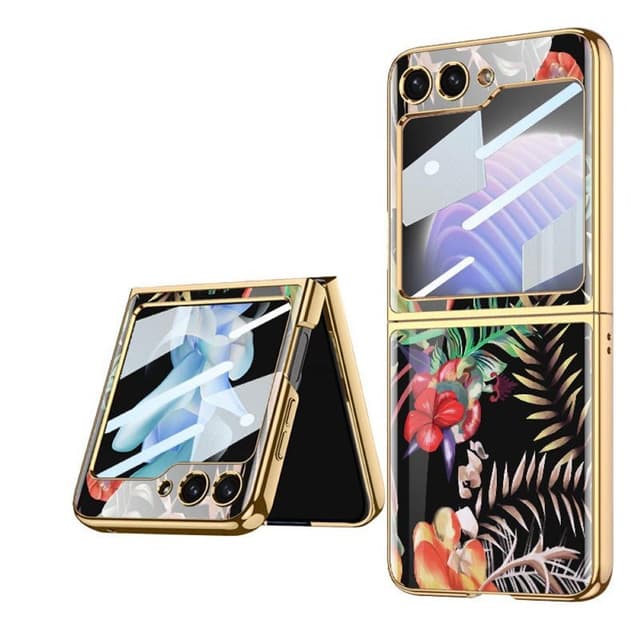 Flower Glass Case Samsung Galaxy Z Flip 5 - Botanical