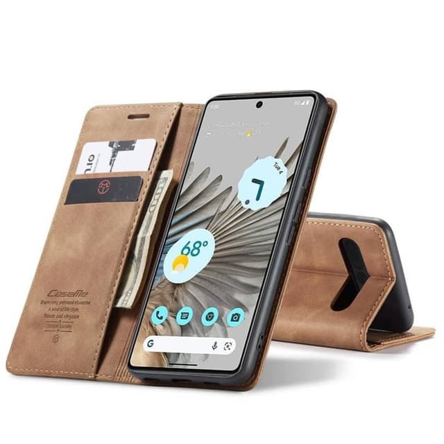 CaseMe Smart Magnet FlipCase Google Pixel 8 Pro - Ruskea