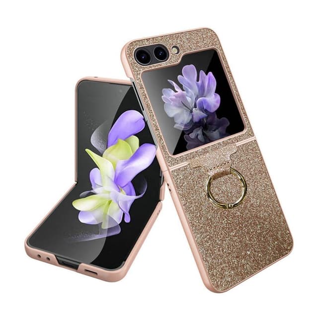 Glitter Ring Cover Samsung Galaxy Z Flip 5 - Guld