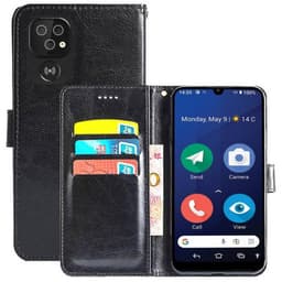 Wallet cover 3-kort Doro 8210 - Sort