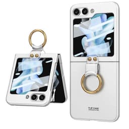 GKK Ring Case Samsung Galaxy Z Flip 5 - Silver