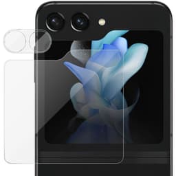 Härdat glas 2i1 Samsung Galaxy Z Flip 5 - Transparent