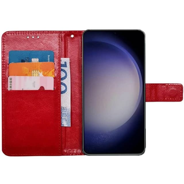 Wallet cover 3-kort Samsung Galaxy S23 FE - Rød