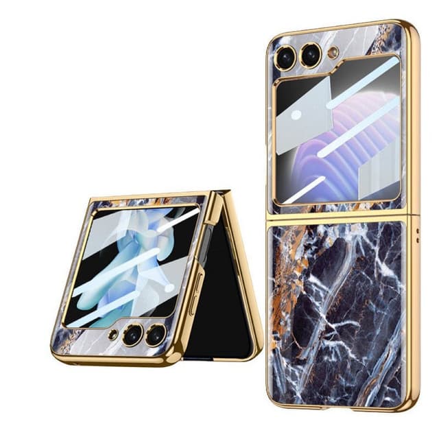 Marble Glass Case Samsung Galaxy Z Flip 5 - Palissandro