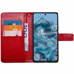Plånboksfodral 3-kort Google Pixel 8 - Röd