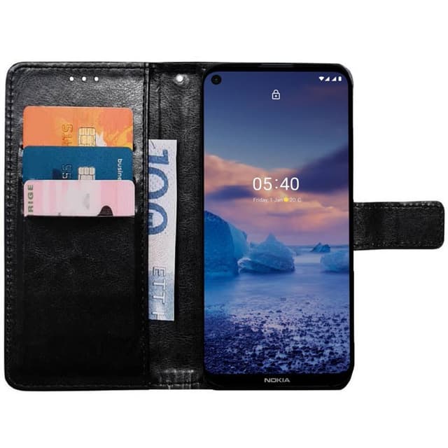 Plånboksfodral 3-kort Nokia 5.4 - Svart