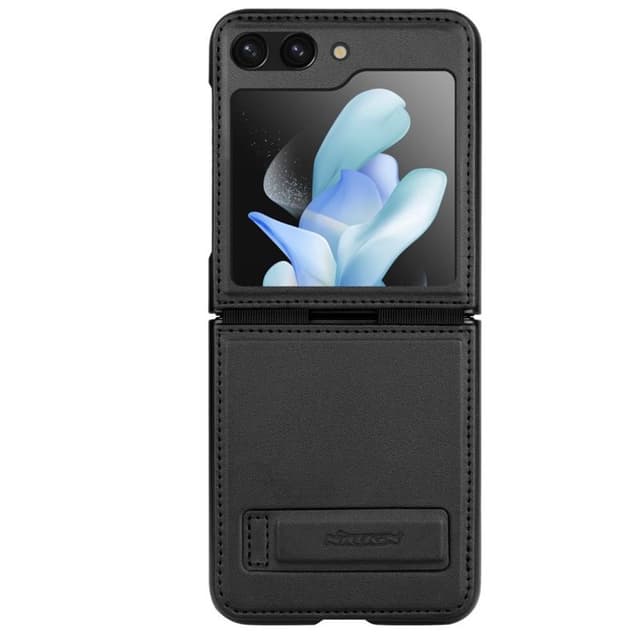 Nillkin Qin vegansk Læder Cover Samsung Galaxy Z Flip 5 - Sort