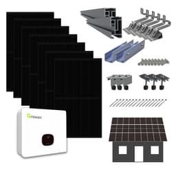 Solcellspaket  4.7kW 230V All Black