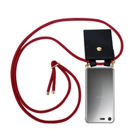 Sony Xperia XZ PREMIUM Deksel med Halskjede (rød)
