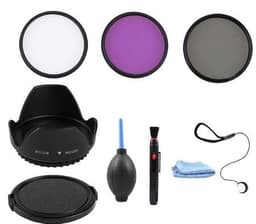 9-pak kamerafiltersæt med UV CPL FLD-filter Sort 55 mm