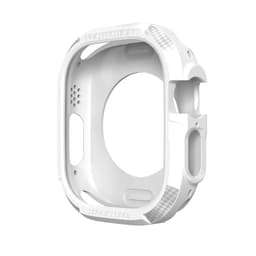 Beskyttende silikone etui til Apple Watch Series 8 (49 mm) Hvid