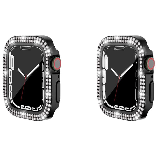 INF 2-Pack fodral med skärmskydd för Apple Watch iWatch 3 svart 40 mm