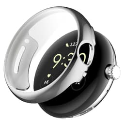 Deksel med skjermbeskytter for Google Pixel Watch 1/2 Sølv