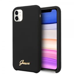 Guess iPhone 11 Suojakuori Silikoniii Cover Vintage Musta