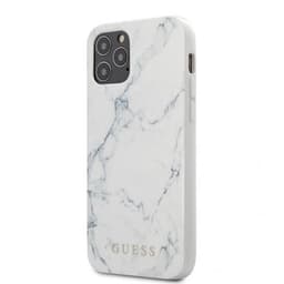 Guess iPhone 12/iPhone 12 Pro Skal Marble Cover Vit