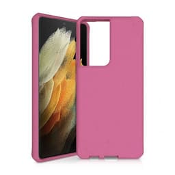 ItSkins Samsung Galaxy S21 Ultra Kuori FeroniaBio Terra Vaaleanpunainen