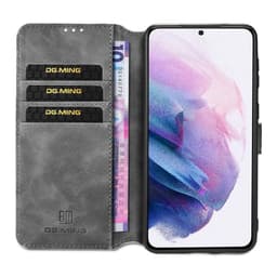 DG-Ming Wallet 3-kort Samsung Galaxy S21  - Grå