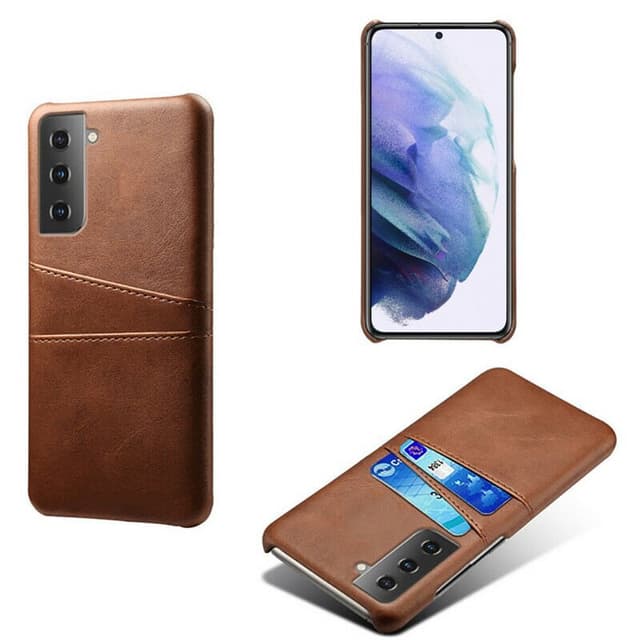 Retro-kuori hedelmäpeleillä Samsung Galaxy S21 Plus  - ruskea